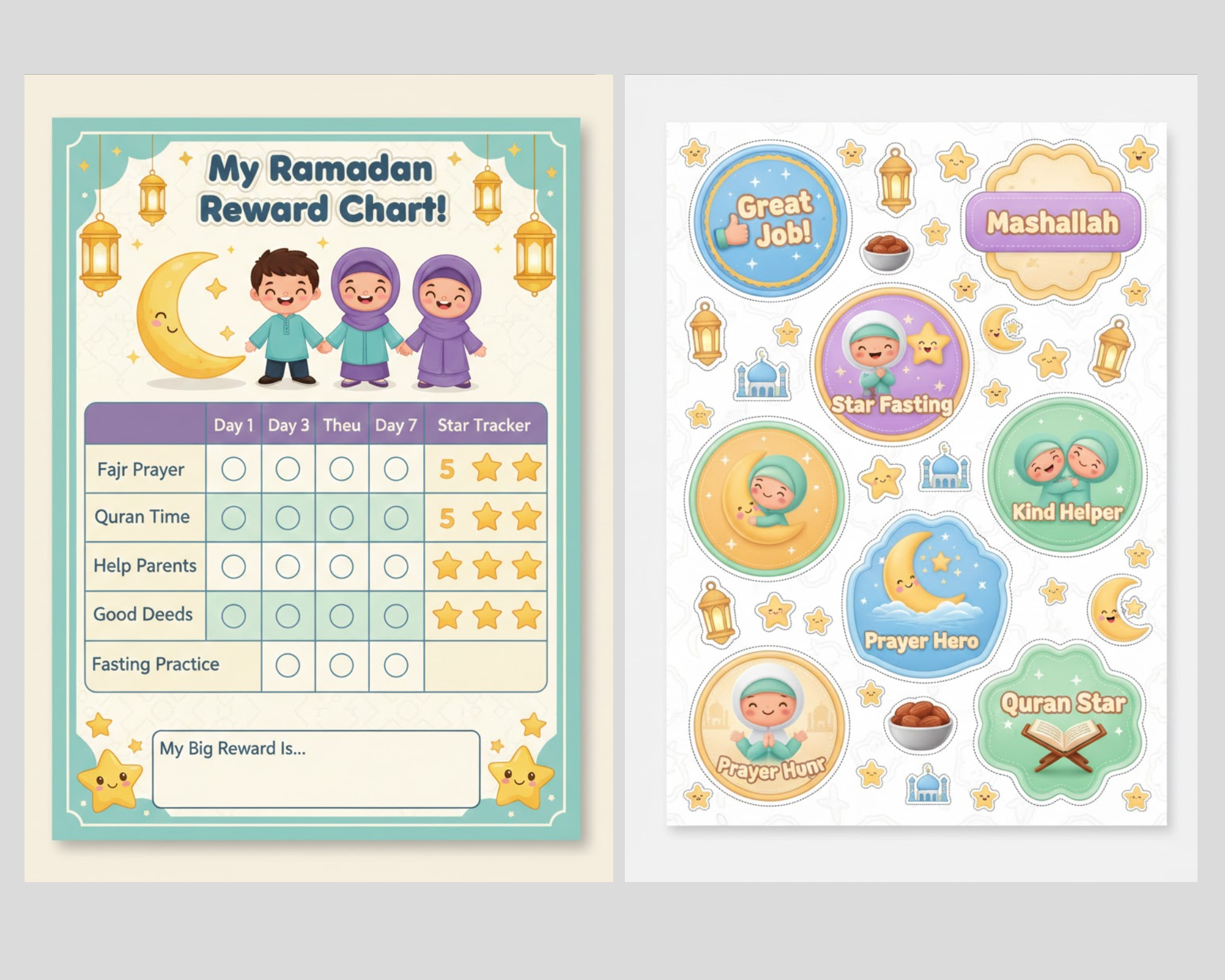 Premium Ramadan Kids Activity Bundle