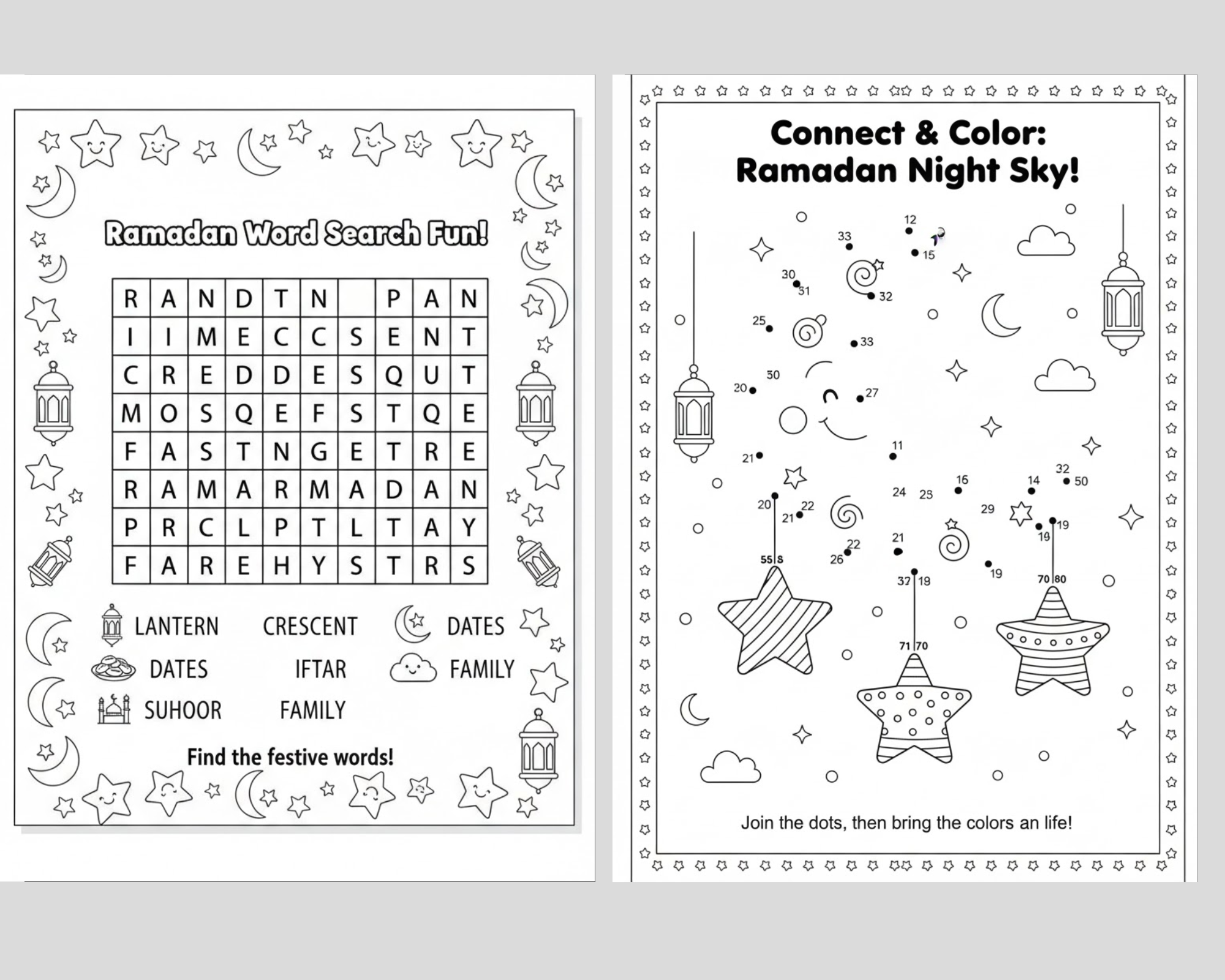 Premium Ramadan Kids Activity Bundle